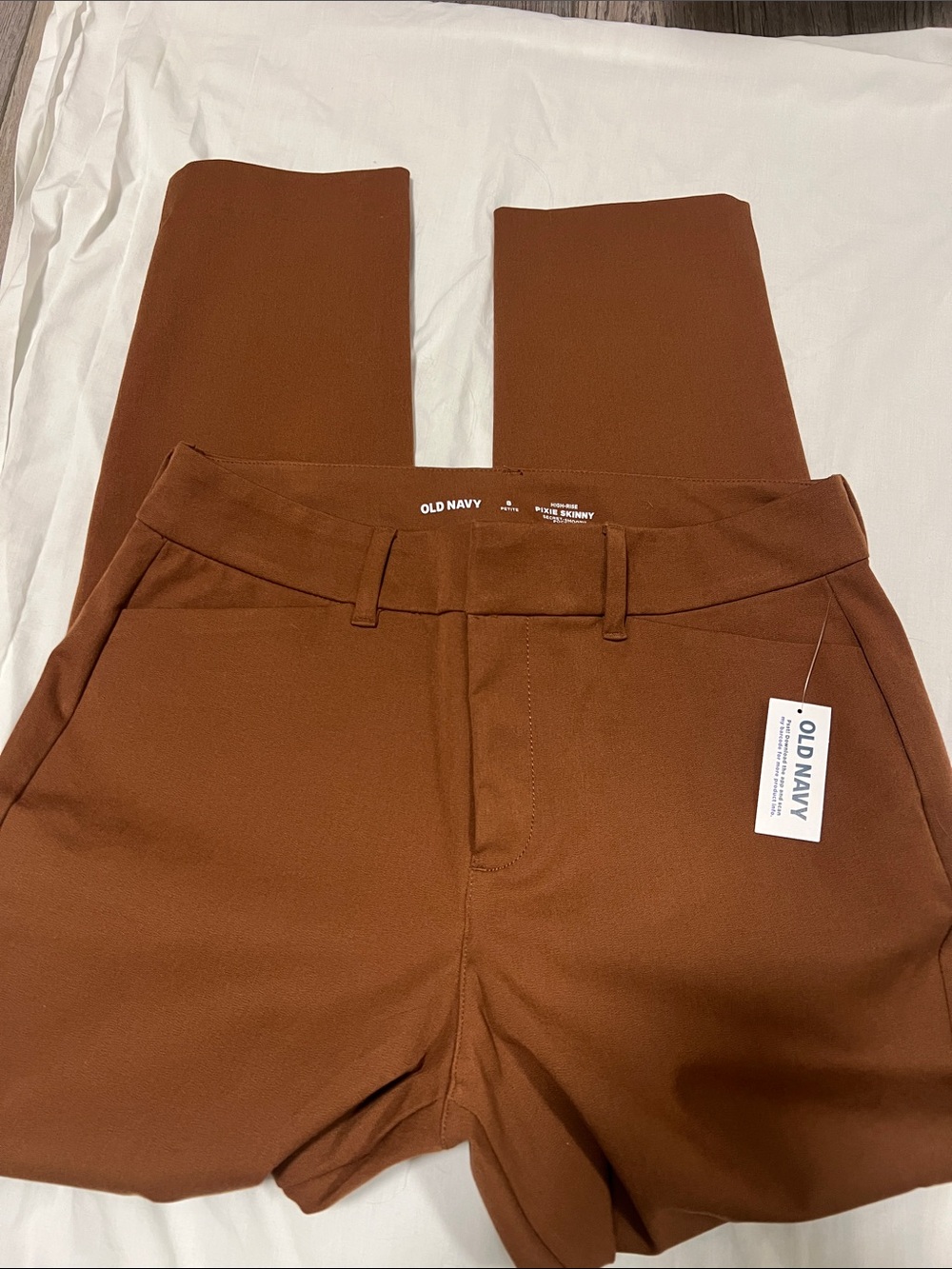 Old Navy Women's Rust Brown Straight Leg Trousers